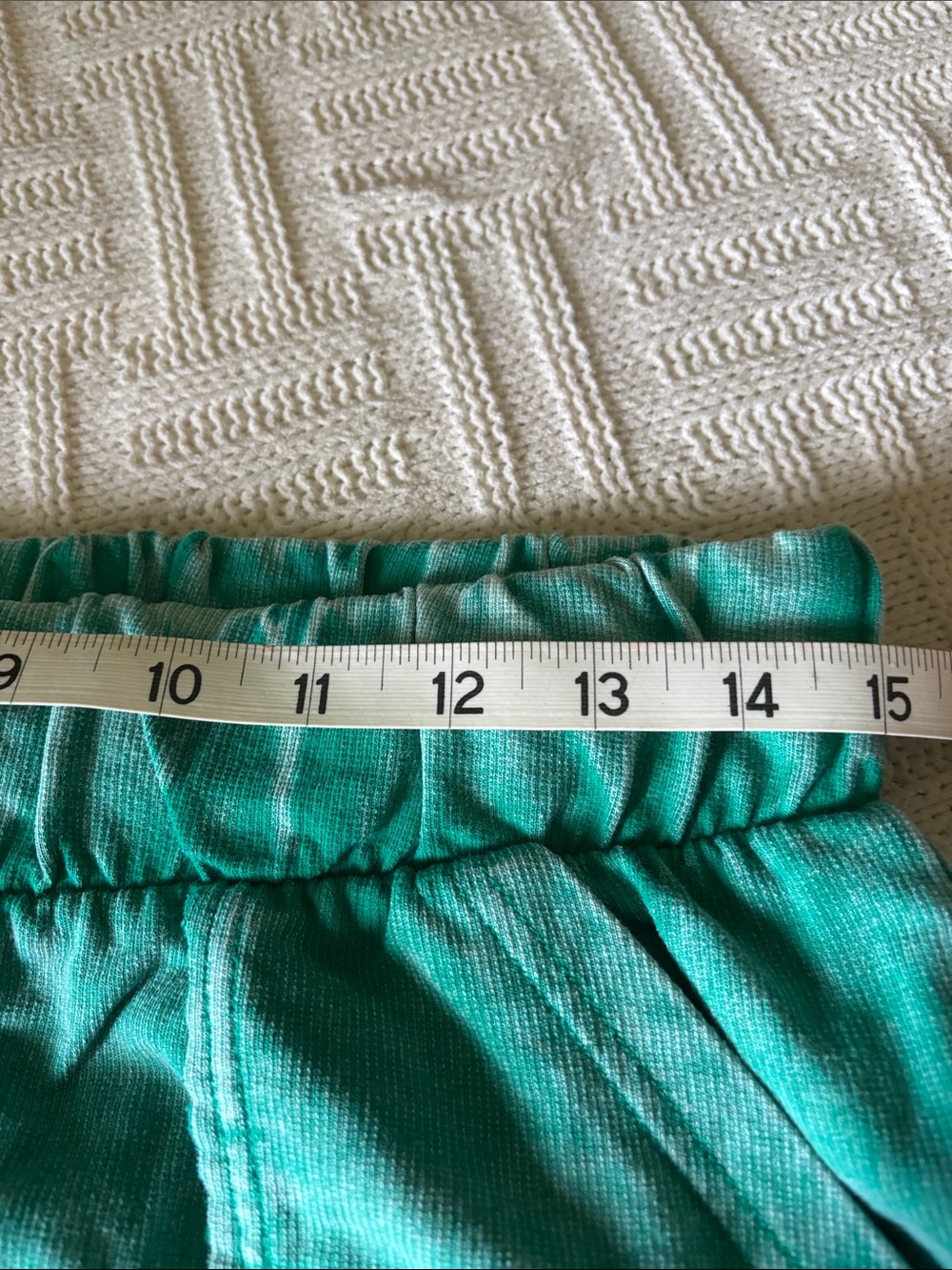 NWOT Zenana size Medium Wide-Leg flare leg Drawstring green mineral wash Pants - Picture 3 of 7